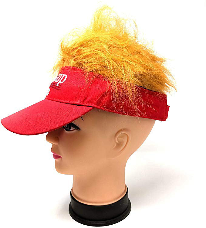 MAGA Wig Baseball Visor Cap