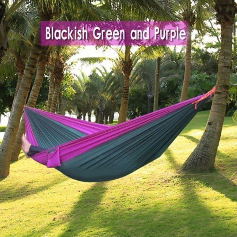 Portable Nylon Outdoor Double Backpacking Hammock