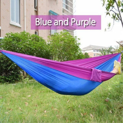 Portable Nylon Outdoor Double Backpacking Hammock