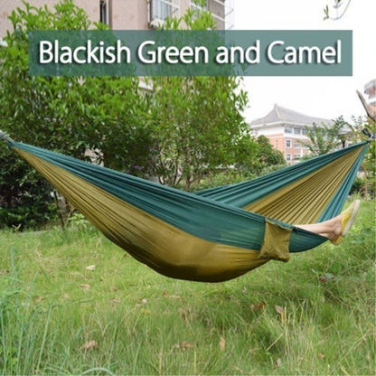 Portable Nylon Outdoor Double Backpacking Hammock