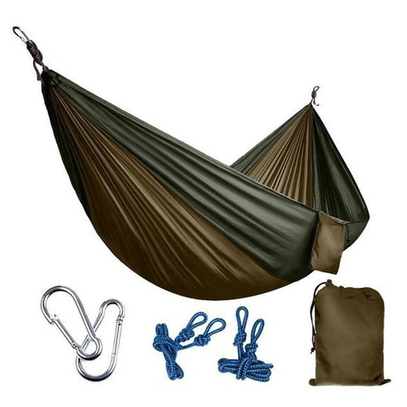 Portable Nylon Outdoor Double Backpacking Hammock