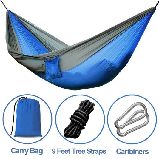 Portable Nylon Outdoor Double Backpacking Hammock