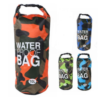 Camouflage waterproof bucket beach bag