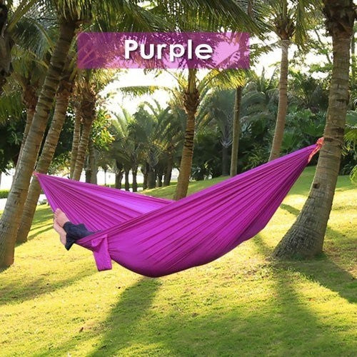 Portable Nylon Outdoor Double Backpacking Hammock