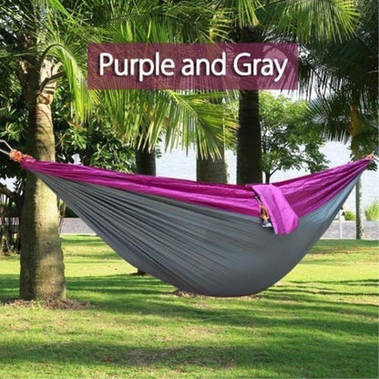 Portable Nylon Outdoor Double Backpacking Hammock