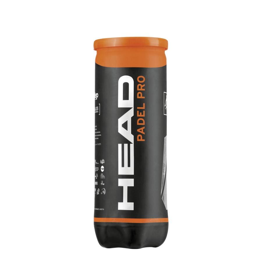 2024 HEAD PRO S, PRO, REGULAR Padel Balls Single Can (3 balls)