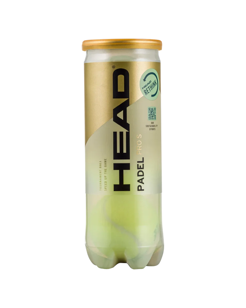 2024 HEAD PRO S, PRO, REGULAR Padel Balls Single Can (3 balls)