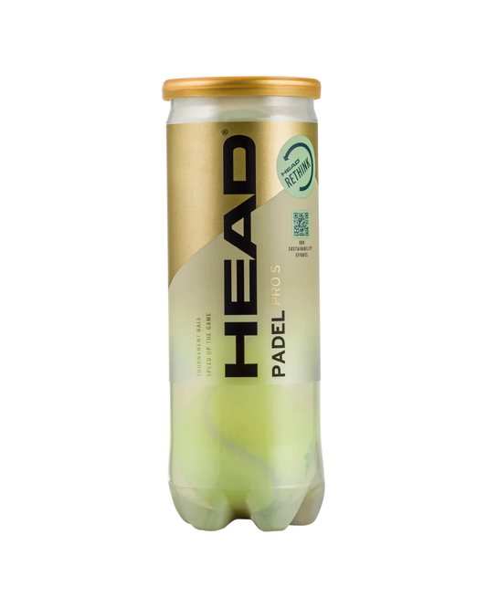 2024 HEAD PRO S, PRO, REGULAR Padel Balls Single Can (3 balls)