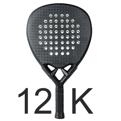 AMASPORT Black Carbon Fiber Padel Racket