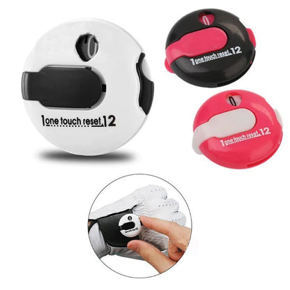 Mini Handheld Golf Stroke Digital Counter with Glove Clip