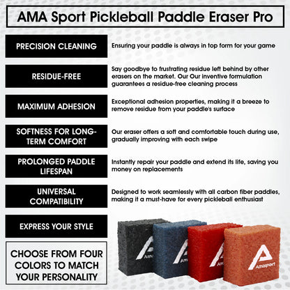 AMA SPORT Pickleball Paddle Eraser