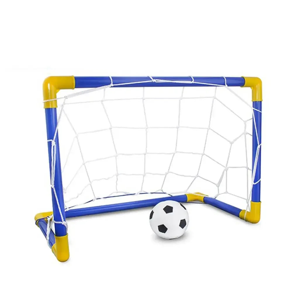 Folding Mini Football/Soccer Goal w/ Ball