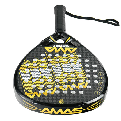 AMASPORT 3k/12K/18K Carbon Padel Racket with Cover