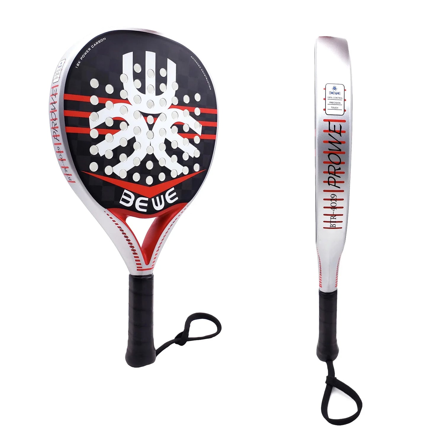 BEWE 18K Carbon Power Padel Racket