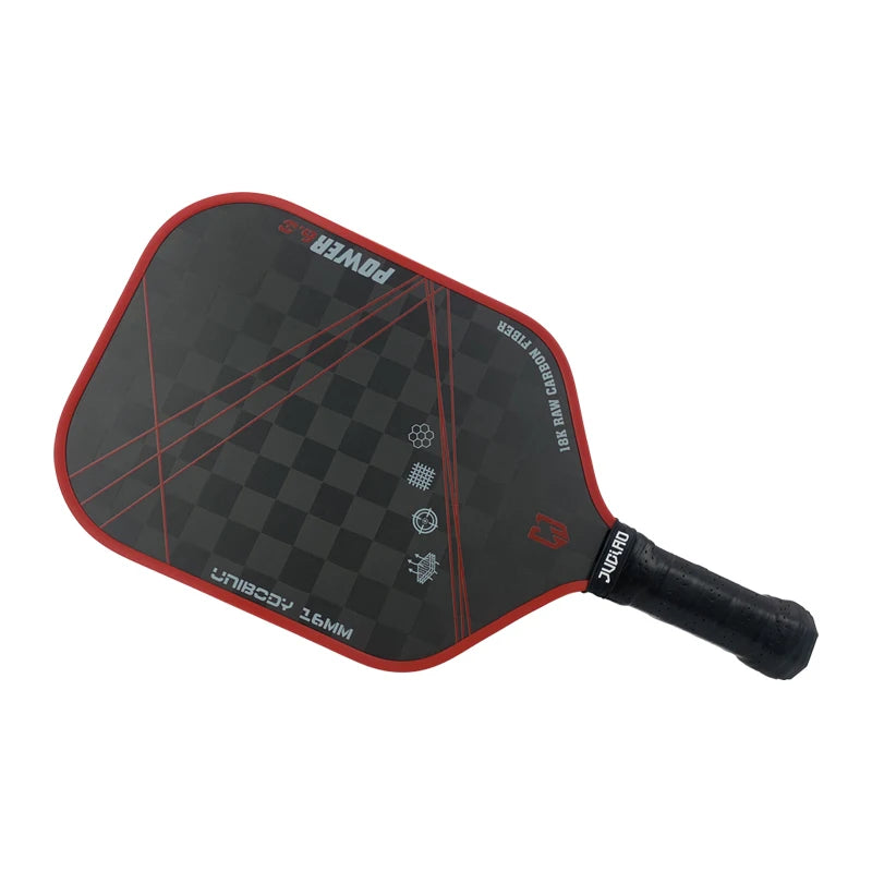 JUCIAO 18K Raw Carbon Fiber Surface Pickleball Paddle