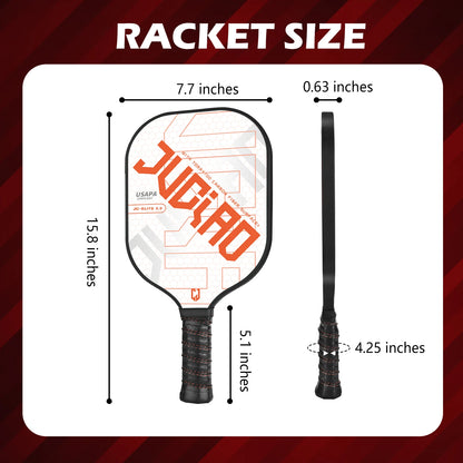 JUCIAO JC-Elite 2.0 Pickleball Set (Includes 4 Balls)