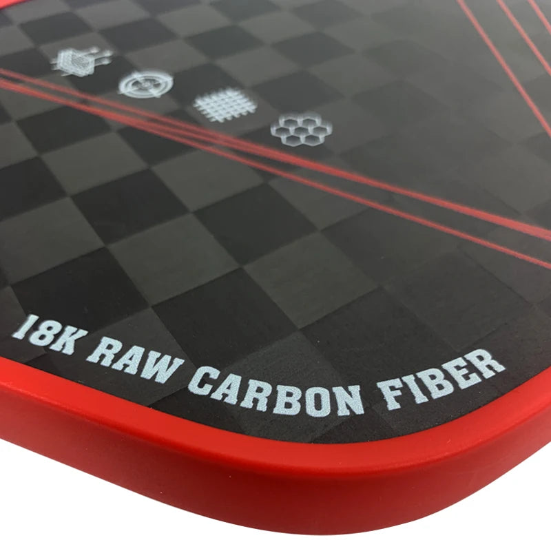 JUCIAO 18K Raw Carbon Fiber Surface Pickleball Paddle