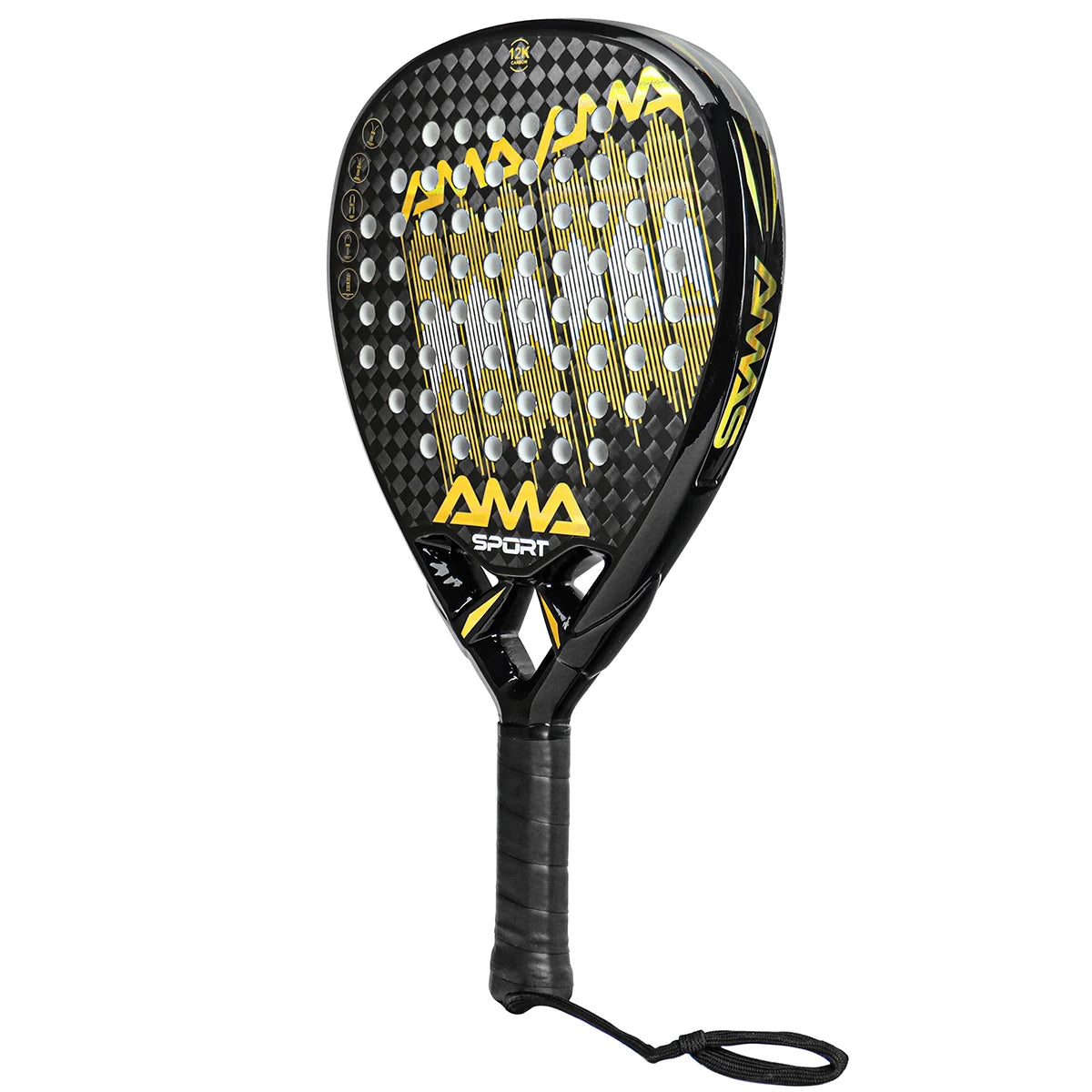 AMASPORT 3k/12K/18K Carbon Padel Racket with Cover