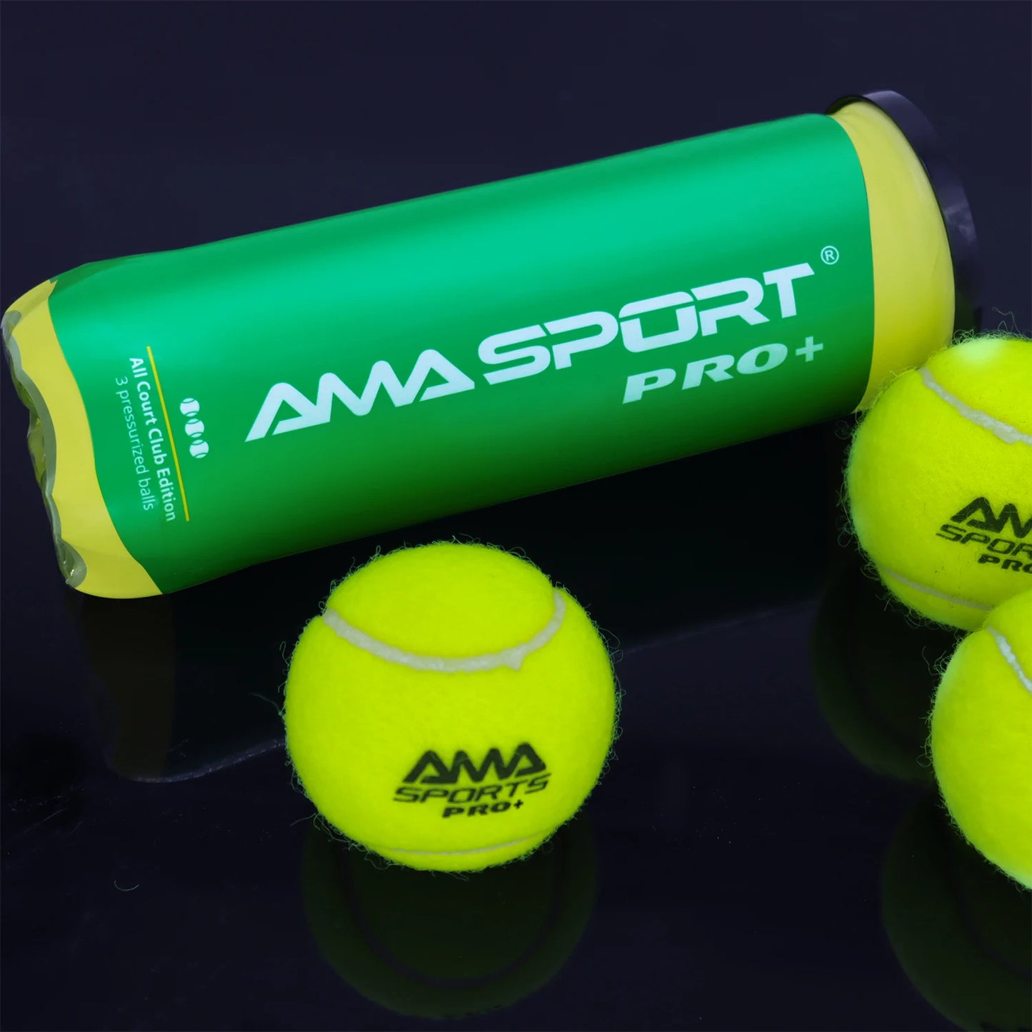 AMA SPORT Professional Tennis Padel Ball 3Pcs Pro/Pro+ Match Balls