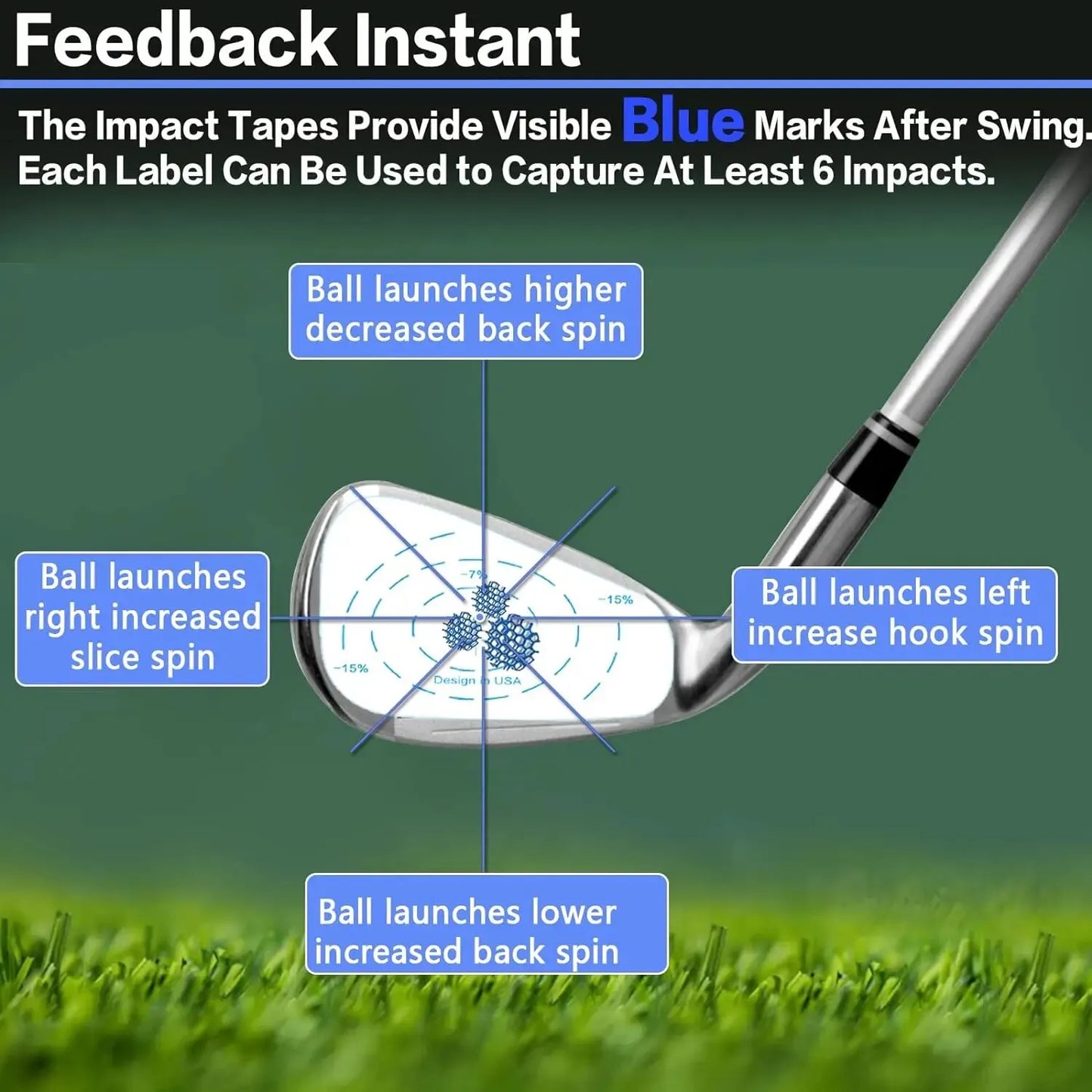 Golf Club Impact Tape - Training Aid for Swing Practice