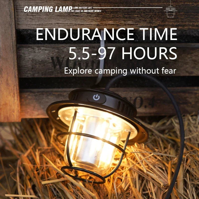 Retro Portable Waterproof Camping Lantern