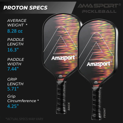 AMA SPORT Proton Carbon Fiber Pickleball Paddle