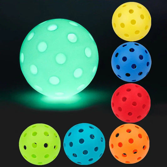 6pc 74MM 40 Hole Glow In The Dark Ball for Indoor/Outdoor Competition Ball