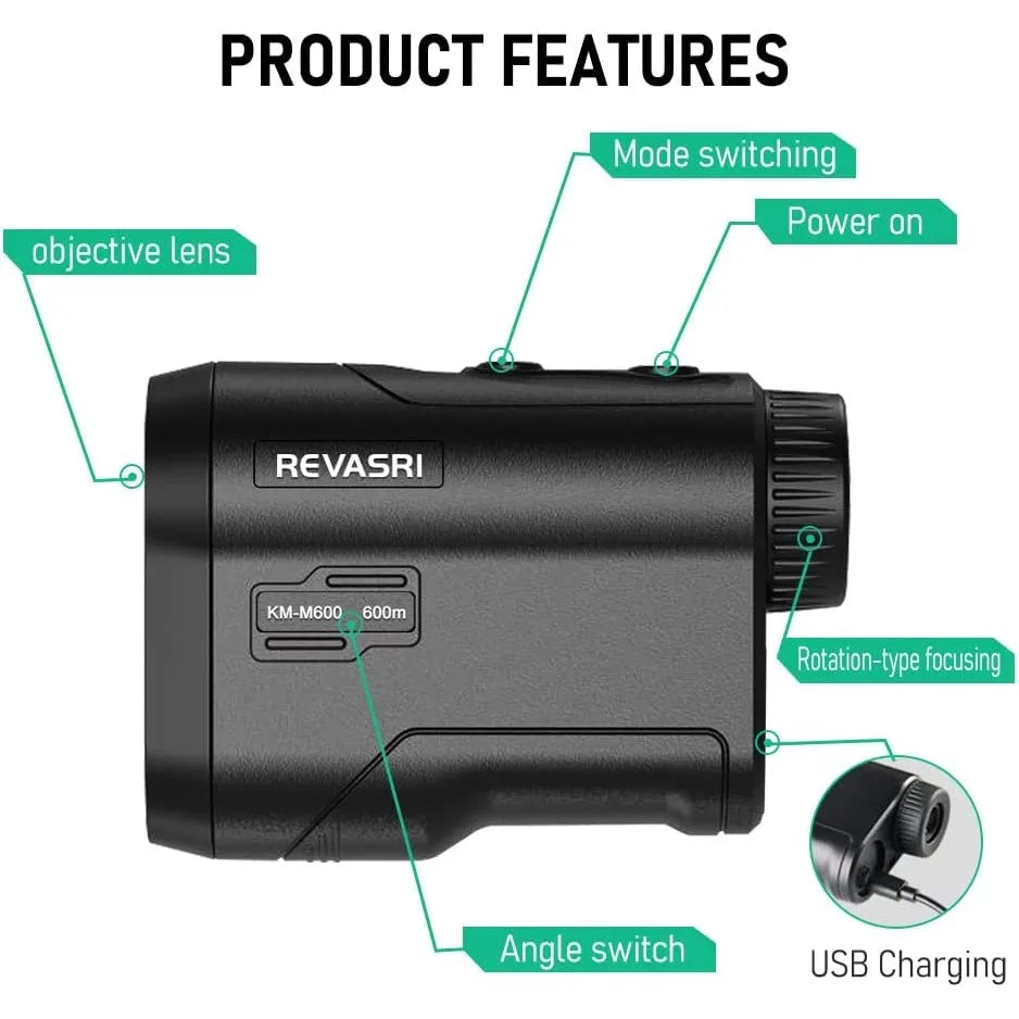 REVASRI 600/1000M Laser Rangefinder with Slope Compensation