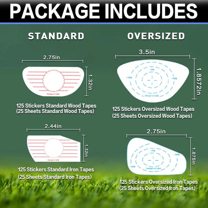 Golf Club Impact Tape - Training Aid for Swing Practice