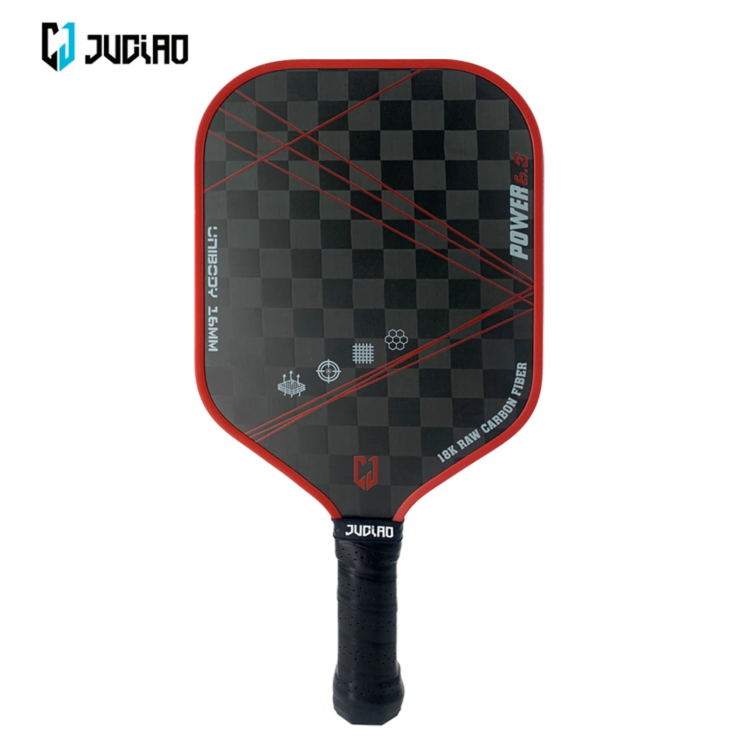 JUCIAO 18K Raw Carbon Fiber Surface Pickleball Paddle