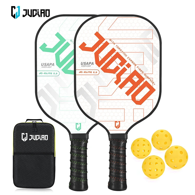 JUCIAO JC-Elite 2.0 Pickleball Set (Includes 4 Balls)