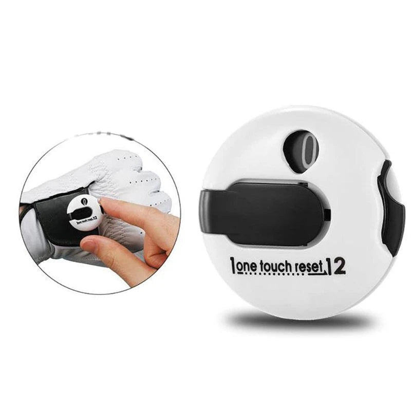 Mini Handheld Golf Stroke Digital Counter with Glove Clip