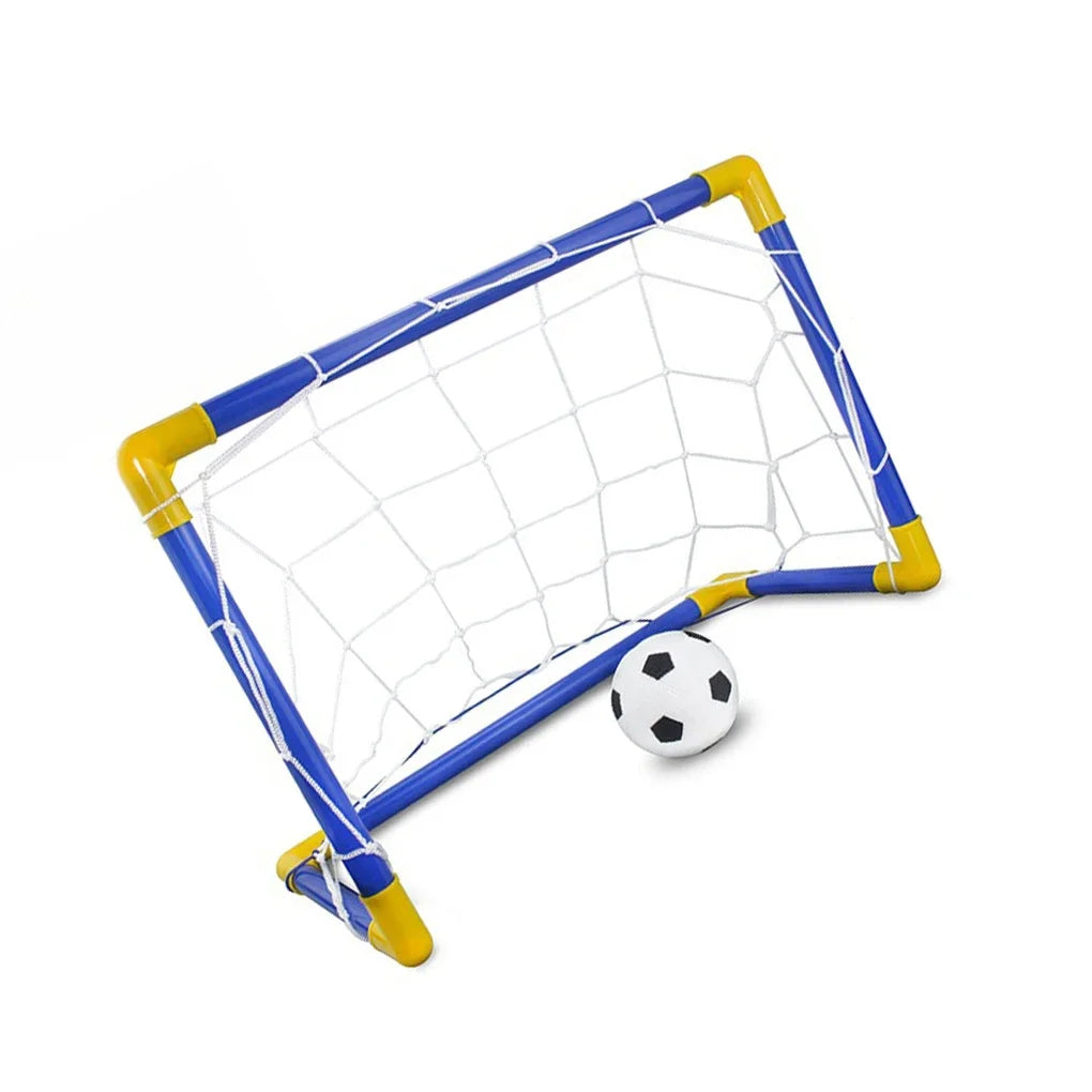 Folding Mini Football/Soccer Goal w/ Ball