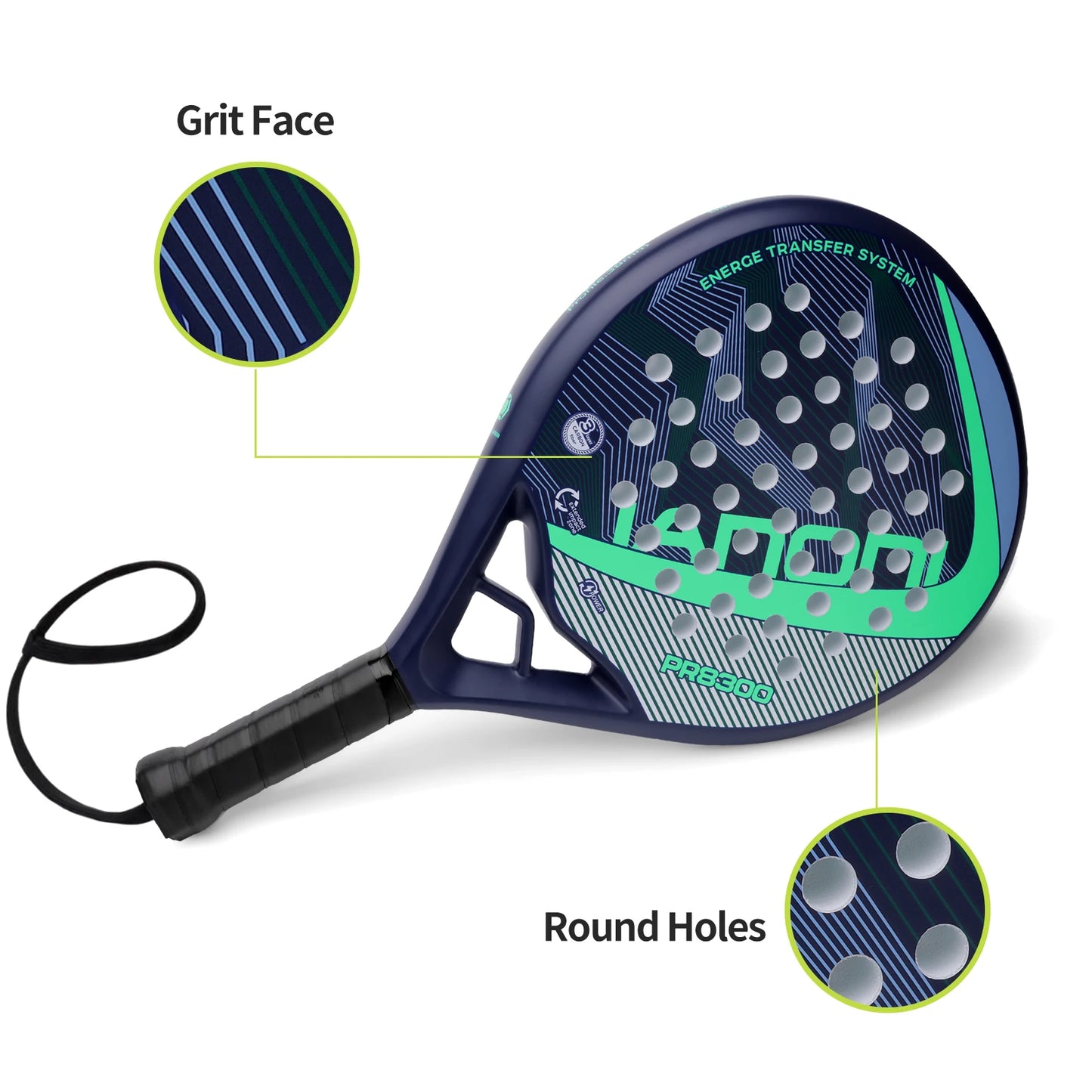 IANONI  PR8300 Carbon Fiber Padel Racket