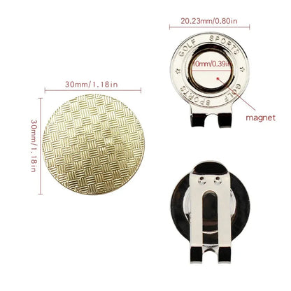 Golf Ball Mark with Magnetic Golf Hat Clip