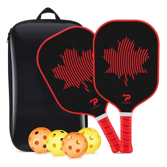 Pat Sport USAPA Approved 3K Carbon Fiber Canadian Pickleball Paddle Set