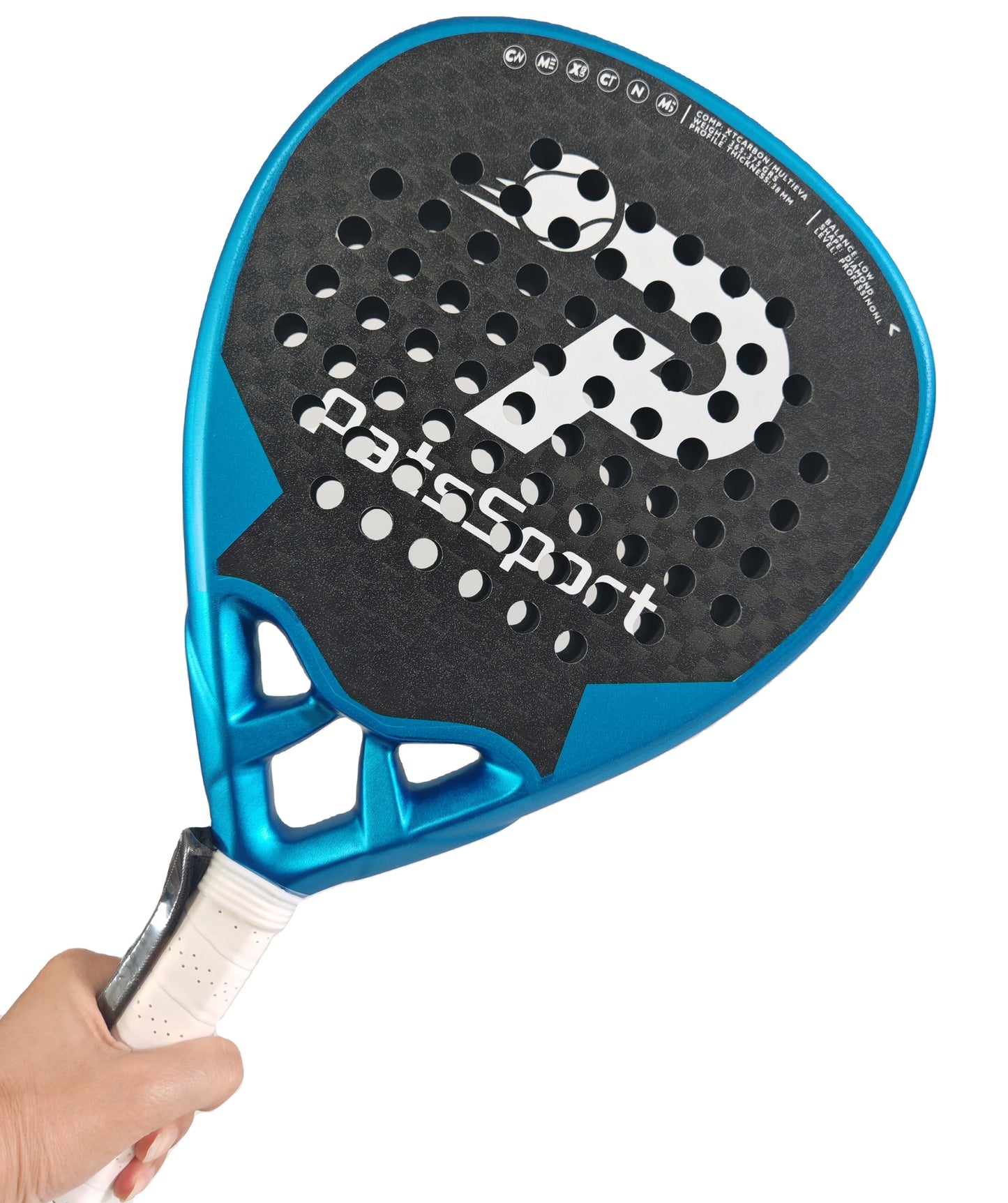 Pats Sport 12K Carbon Fiber Hard Eva Inner Core Padel Racket