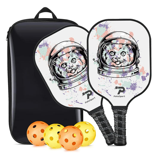 Pats Sport PP Honeycomb Core Carbon Fiber Pickleball Paddle Set