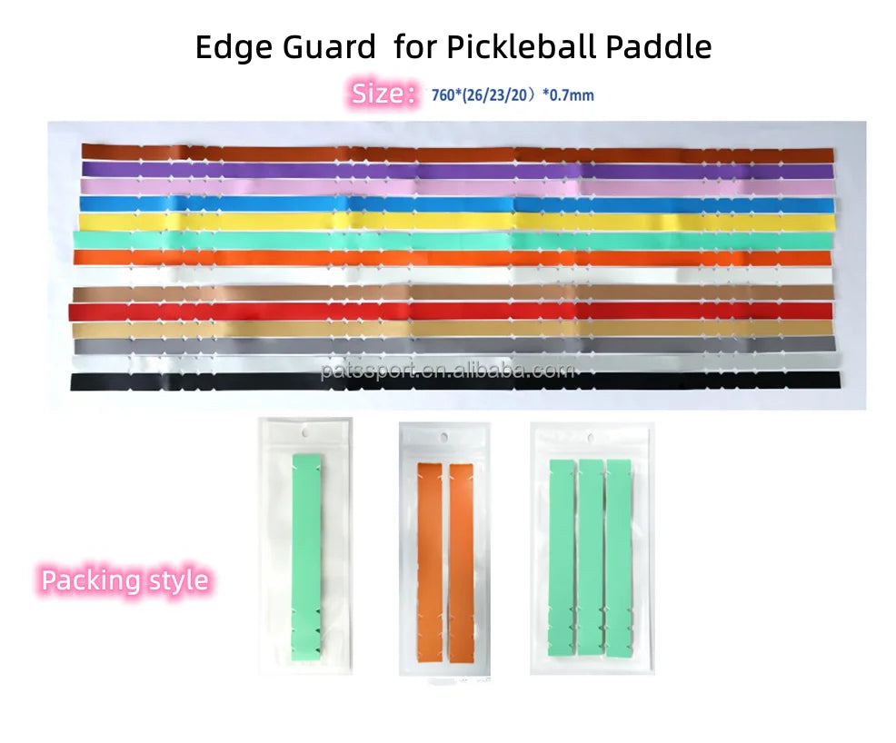 Pickleball Paddle Protection Edge Tape for Racket (23mm 3pcs/pack)